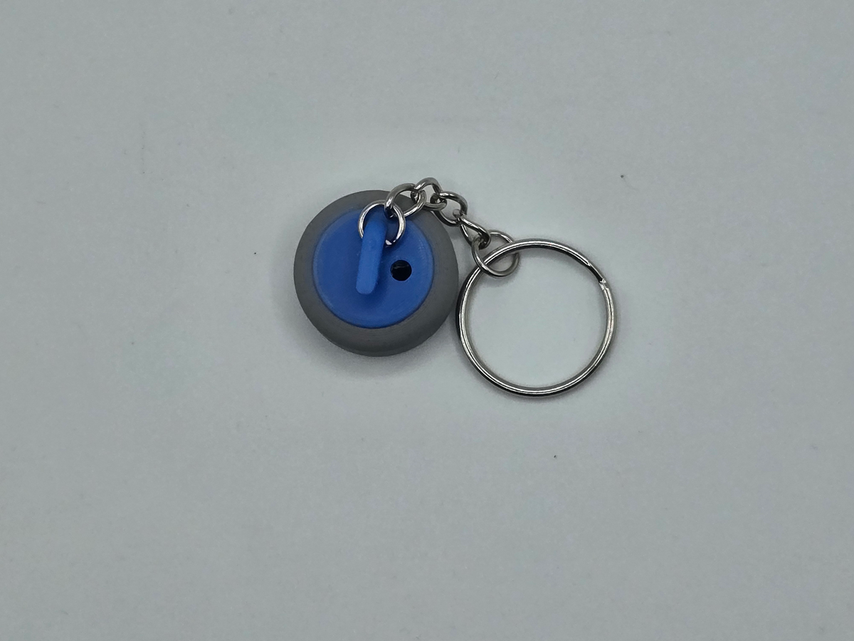 Curling Stone Chapstick Holder Keychain - GLCA FUNDRAISER