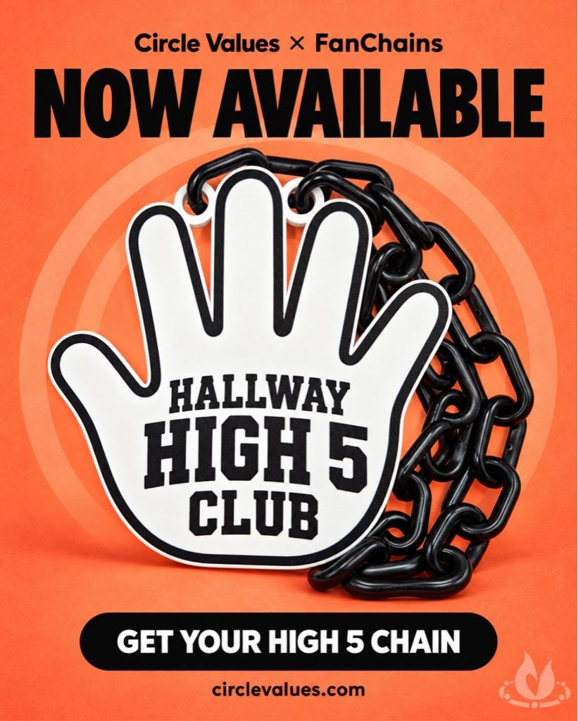 Hallway High Five Club Fan Chain