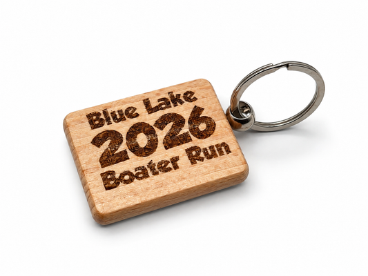 Custom 2" Wooden Keychain
